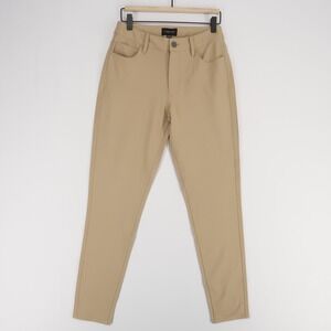 Unbound Merino Pants Womens 26x30 Khaki Travel High Rise Tapered Wool Blend